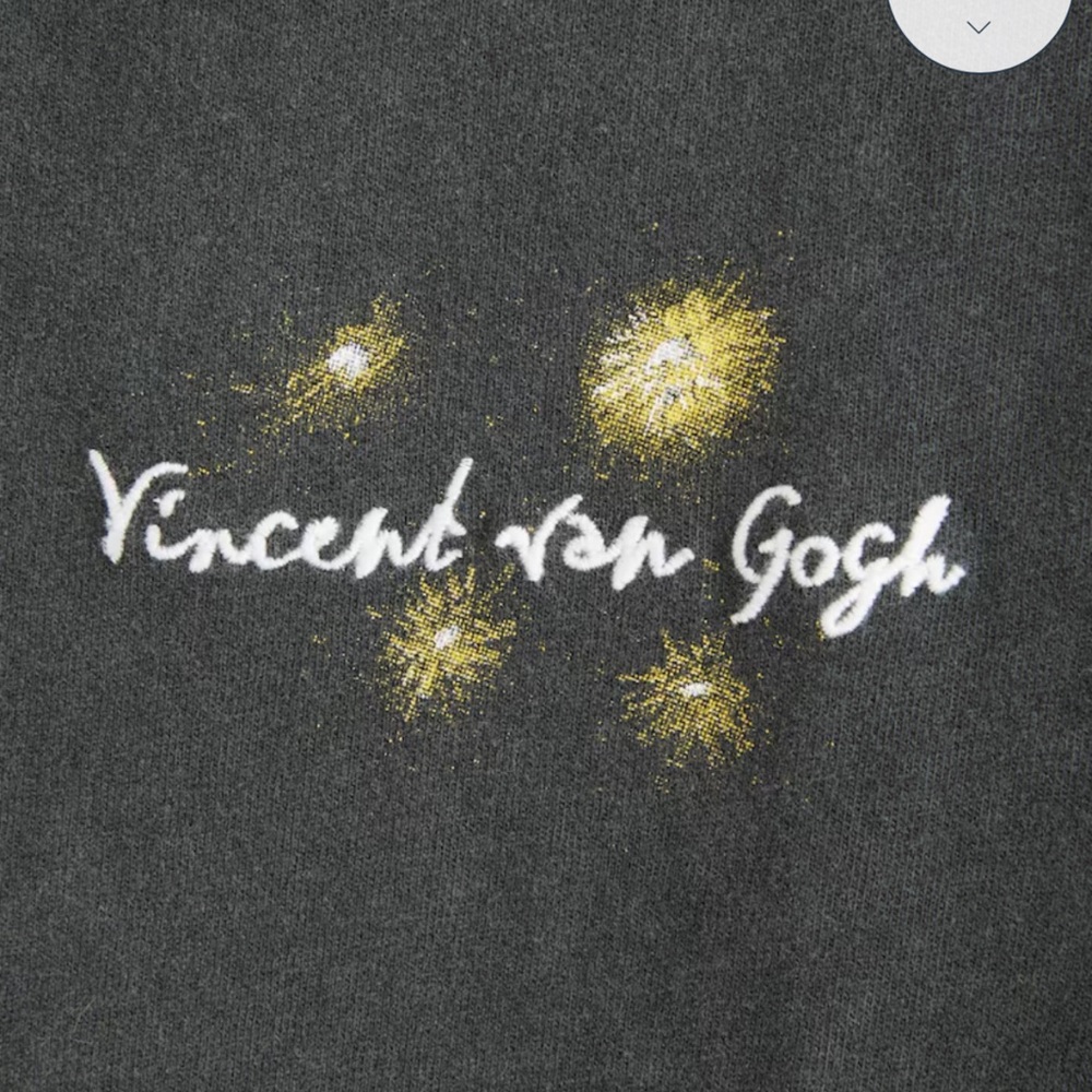Abercrombie & Fitch Men’s Gray Van Gogh Graphic Tee - Picture 6 of 15